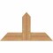Ekena Millwork Portland Timber Gable Bracket, Western Red Cedar, 36"W x 19"H x 5 1/2"D x 5 1/2"F, 13/12 Pitch GBW036X19X0606POR00SWR - alternate 1